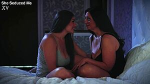oh god, mindi and mia's lesbian adventures get so juicy when caught in lingerie strapon play!