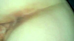 Tiny Teen Slut Bent Over for Huge Doggystyle Creampie Stretching!