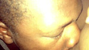 Juicy chocolate pregnant pussy gets tongue-fucked and sucked sloppy wet