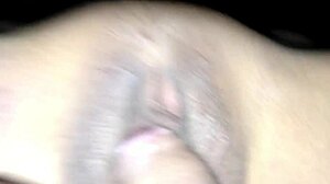 Lick clit then ram cock deep in shaved pussy till creampie