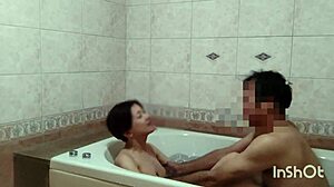 Colleagues Crave Secret Bath and Bed Encounters with Deep Kisses, Tall Milf's Small Waist, and Intense Japanese Taboo Sex