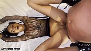 damn this petite colombian nun squirts hard while riding raw.