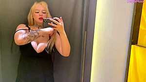 wanna see beautiful stepmom stripping in store dressing room?