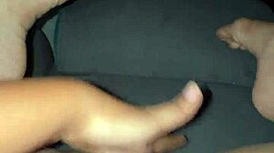 Watch her explode in intense orgasm fingering juicy pussy outdoors