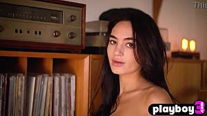 Sarah mollica strips naked posing her petite natural tits and pussy in sexy softcore reveal!