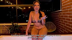 Colombian Latina Daniela Adrea Cheats in Jacuzzi, Begging Masseur's Cock Over Hubby?