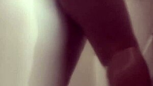 Chubby Oiled Tits Ass Shaking in Shower Big Pussy Shave Orgasm