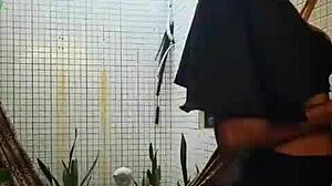 Can a naughty nun cram that monster vibrator into her tight pussy for a squirting orgasm?