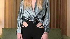 Yoga pants cling tight on Hazel Ash's body during hot photoshoot!
