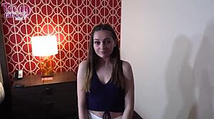 lucky teacher gets his cock sucked deep by aften opal then fucks her wet pussy