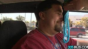 Fucking my wife's hot friend for cash in public!!