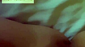 damn this horny arab stepmom is secretly fingering her tight shaved pussy on cam