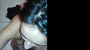 i love stroking and sucking this big latina dick pov till cum on my tits
