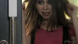 Sara Luvv eats Kenna James pussy while August Ames licks Riley Reid
