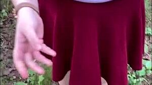 olivia bay lets me grope her huge natural college titties outdoors