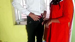 Desi Schoolgirl's Tight Pussy Quickie With Classmate In Classroom