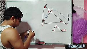 Asian Nerd Teacher Sexual Math Challenge