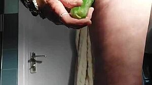 Grandma's Cunt Stuffed with Cucumber? You Won't Believe This Slut!
