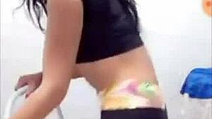 cute teen beauty shakes her sexy dance moves all night