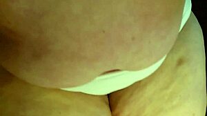dawnskye1962 watches her fat ass in sheer white panties up close
