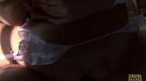 seductive blonde milf's big tits seduce then take monster cock facial!