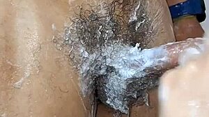 Virgin Shaves Pubes for Friend's Blowjob but Tries Raw Fuck in Bath