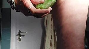 Grandma's Cunt Stuffed with Cucumber? You Won't Believe This Slut!