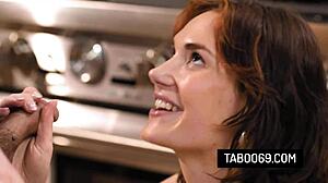i'm siri dahl that big ass stepmom getting close with stepson in the kitchen