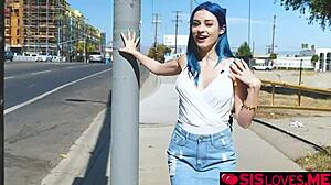 jewelz blu vibes pussy in public fighting back those loud moans