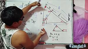 Asian Nerd Teacher Sexual Math Challenge