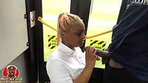 Public Bus Sucker Honey Rose Swallows Huge Black Cock Deep? 