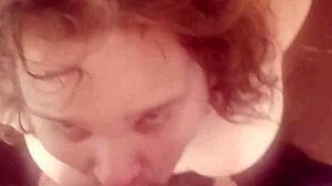 EXCLUSIVE POV LIVING ROOM FUN WITH STACY'S BLOWJOB DOGGY AND CUM FACIAL ON SHEER!