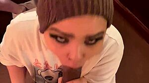 i force deepthroat on huge cock while caged old cuck hubby watches homemade