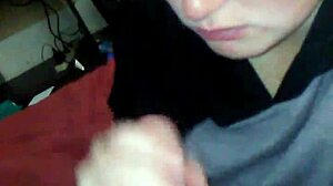 pretty blonde gags on cock with sloppy deepthroat choking and spitting