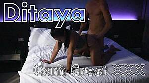 Kinky cfnm mommy roleplays with monster cock cum on ass