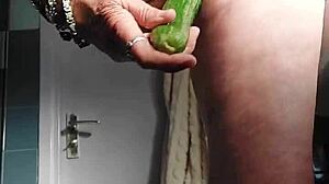 Grandma's Cunt Stuffed with Cucumber? You Won't Believe This Slut!