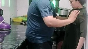 Desi Wife Takes Rough Kitchen Fuck While Cooking