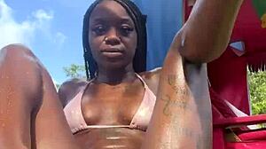i flash my petite pussy publicly all over jamaica outdoors