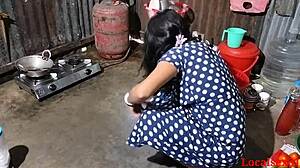 my village wife's best doggystyle pounding on the ranch outdoors