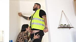 Spycam busty milf sneaks maintenance fuck?