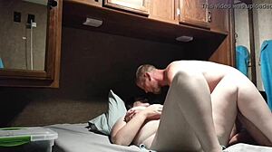 BBW Wife's Big Ass and Tits Bounce in Homemade Creampie Fuck