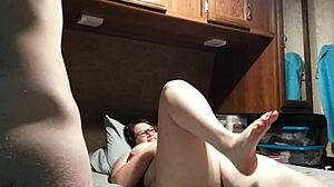 BBW Wife's Big Ass and Tits Bounce in Homemade Creampie Fuck