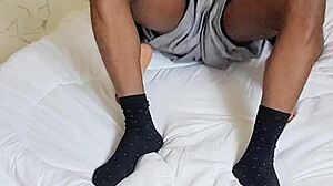 baddie in tight pants bends over for bbc doggystyle cum on big ass bubble