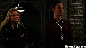 Betrayed Cargo: Two Young Lesbians Bound in Prison for Femdom Humiliation and Play