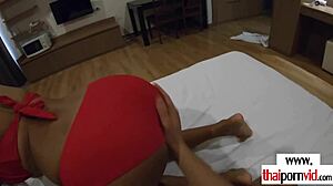 Petite Thai Cherry Begs for Big White Cock Doggystyle Pounding!