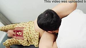 cute indian desi babe gives oily massage