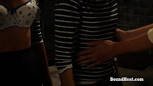 Betrayed Cargo: Two Young Lesbians Bound in Prison for Femdom Humiliation and Play