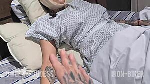 doctor i need help cumming on these huge tits during exam play