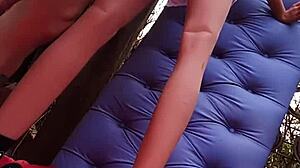 I Cum Hard in Blonde Sex Doll's Tight Toy Asshole!
