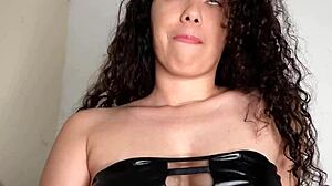 Colombian Big Ass Worshiped in Bedroom with Creampie Anal Fingering and Orgasm